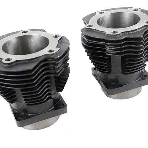 Replica 74 inch Knucklehead Cylinder Set Black for Harley-Davidson