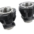 Replica 74 inch Knucklehead Cylinder Set Black for Harley-Davidson