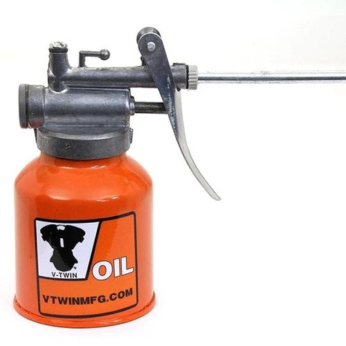 V-Twin Metal Squirt Oil Can for Harley-Davidson