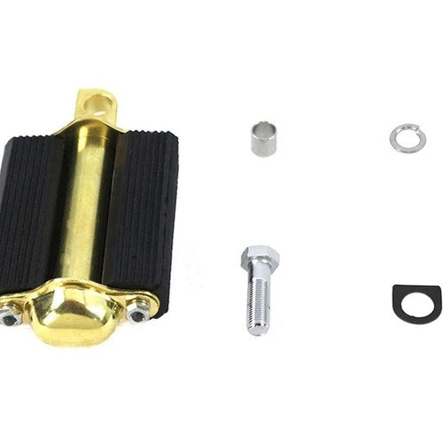 Bicycle Kick Starter Pedal and Axle Assembly Brass Plated for Harley-Davidson