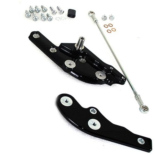 Black Extended Reach Forward Control Kit for Harley-Davidson