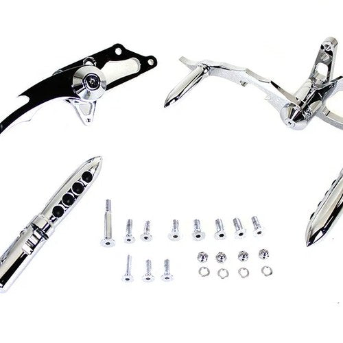 Billet Forward Control Kit Chrome for Harley-Davidson