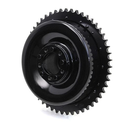 Rear Mechanical Brake Drum Black for Harley-Davidson