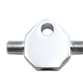 Chrome Brake Line Tee for Harley-Davidson