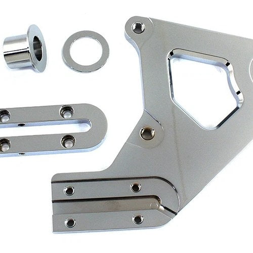 Chrome Left Side Rear Brake Caliper Bracket for Harley-Davidson