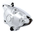 Silver 2 Piston Front Brake Caliper Left Side for Harley-Davidson