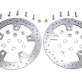 Duro 11.8 inch Drilled Front Brake Disc Set Stainless Steel for Harley-Davidson