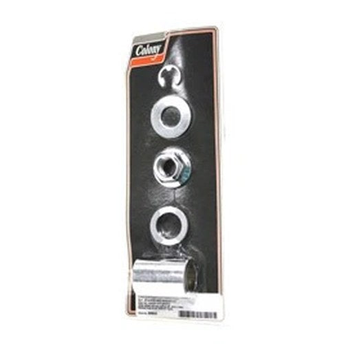 Rear Axle and Nut Spacer Kit Smooth Style Chrome for Harley-Davidson