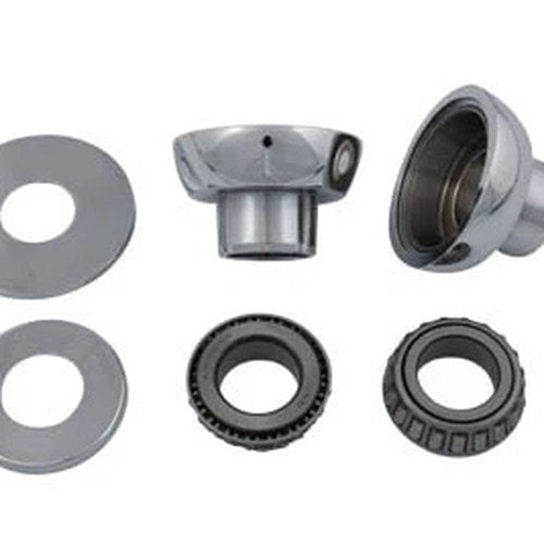 Chrome Smoothie Style Fork Neck Cup Kit for Harley-Davidson