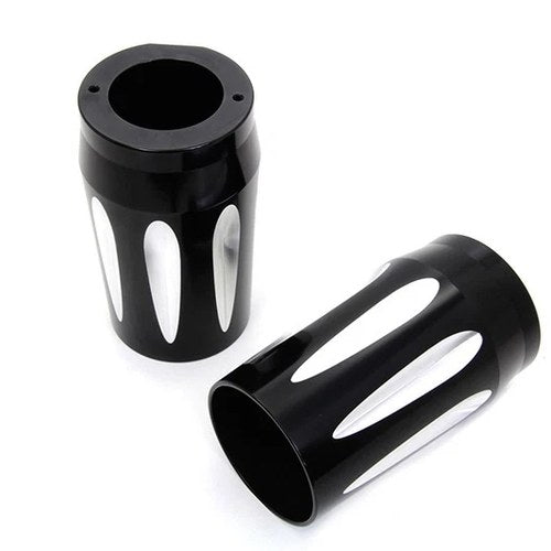 Black Fork Slider Cover Set for Harley-Davidson