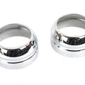 49mm Fork Boot Cover Set Chrome for Harley-Davidson