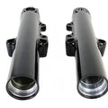 Black 49mm Lower Fork Slider Set for Harley-Davidson