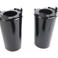 Upper Fork Slider Cover Set Gloss Black for Harley-Davidson
