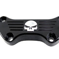 Black Skull Riser Top Clamp for Harley-Davidson