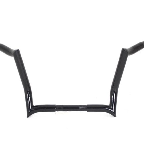 12 inch Z-Bar Handlebar without Indents Black for Harley-Davidson