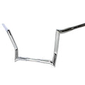 12 inch Z-Bar Handlebar without Indents Chrome for Harley-Davidson