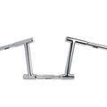 10 inch Z-Bar Racing Handlebar with Indents Chrome for Harley-Davidson