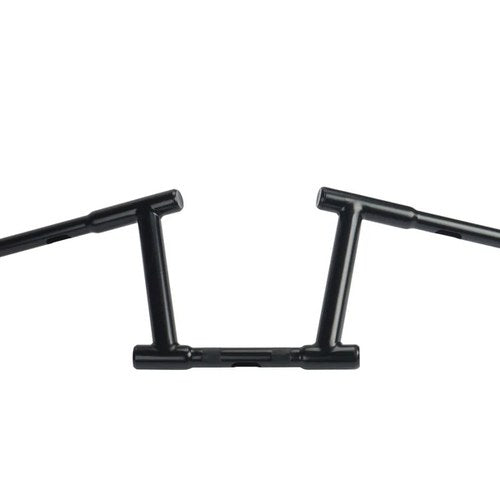 8 inch Z-Bar Racing Handlebar with Indents Black for Harley-Davidson