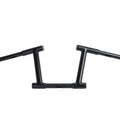 8 inch Z-Bar Racing Handlebar with Indents Black for Harley-Davidson