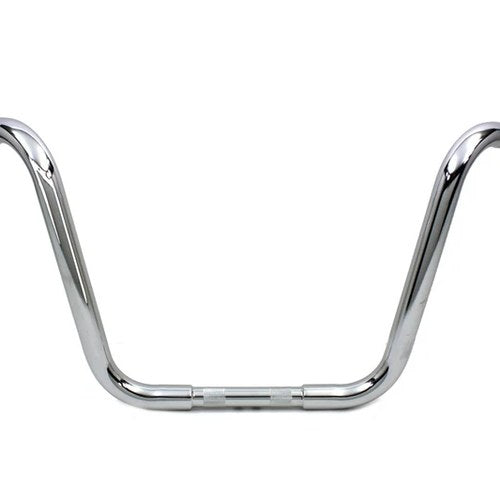 14 inch Buffalo Ape Hanger Handlebar with Indents Chrome for Harley-Davidson