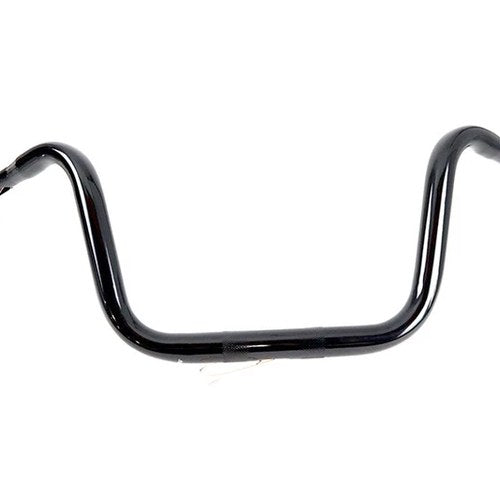 10 inch Mini Ape Hanger Handlebar with Indents Black for Harley-Davidson