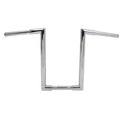 14 inch Fatty 'Z' Bar Handlebar without Indents Chrome for Harley-Davidson