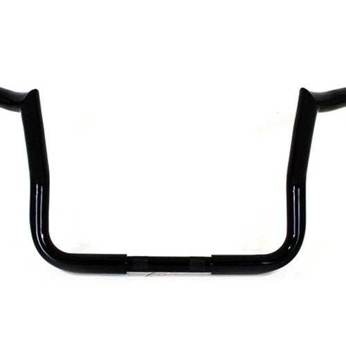 Black 12 inch Handlebar without Indents for Harley-Davidson