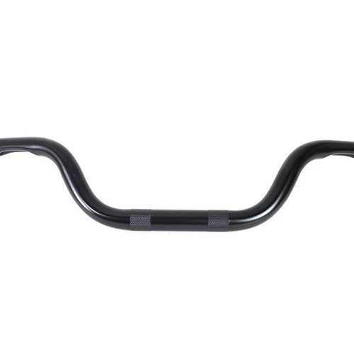 1 inch Super Bar Handlebar with Indents Black for Harley-Davidson