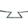 Chrome 6 inch Z Handlebars without Indents for Harley-Davidson