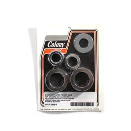 Chrome Front Axle Spacer Kit for Harley-Davidson