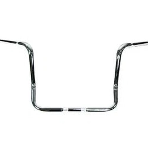 14 inch Dresser Ape Hanger Handlebar with Indents Chrome for Harley-Davidson