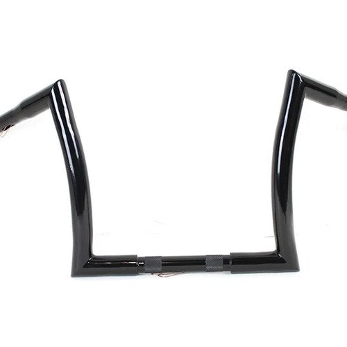 12 inch Z Handlebar without Indents Black for Harley-Davidson