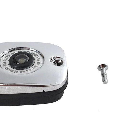 Chrome Plated Handlebar Master Cylinder Cover for Harley-Davidson