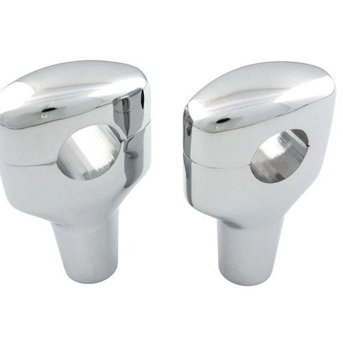 Chrome 3-1/2 inch Short Riser Set for Harley-Davidson