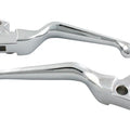 Chrome V-Cut Hand Lever Set for Harley-Davidson