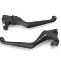 Black V-Cut Hand Lever Set for Harley-Davidson