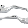 Chrome V-Cut Hand Lever Set for Harley-Davidson