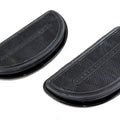Gloss Black Passenger Half Moon Footboard Set for Harley-Davidson