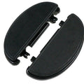Black Driver Half Moon Footboard Set for Harley-Davidson