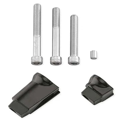 Passenger Footboard Adapter Set Black for Harley-Davidson