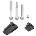 Passenger Footboard Adapter Set Black for Harley-Davidson