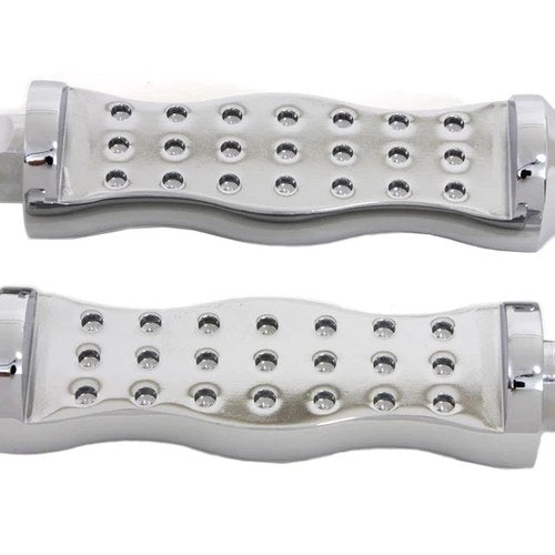 Chrome Form Factor Footpeg Set Druid Style for Harley-Davidson