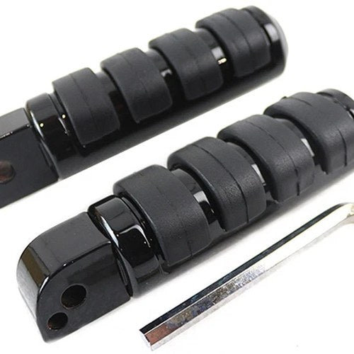 Passenger Iso Footpeg Set Black for Harley-Davidson
