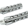 Chrome Concave Style Footpeg Set for Harley-Davidson