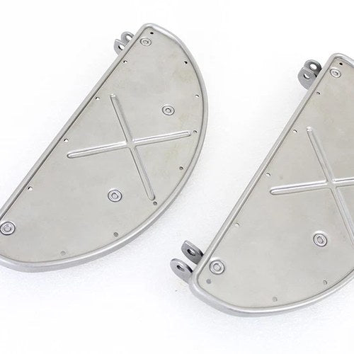Half Moon Footboard Set Raw for Harley-Davidson