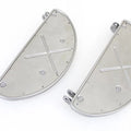 Half Moon Footboard Set Raw for Harley-Davidson