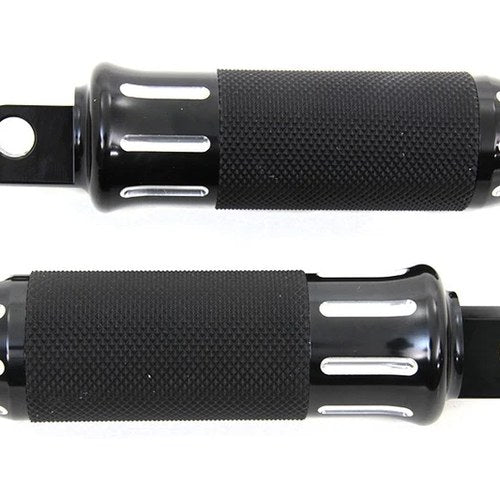 Black Cobra Style Footpeg Set for Harley-Davidson