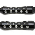Black Agostinni Spike Style Footpeg Set for Harley-Davidson