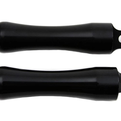Black Contour End Footpeg Set for Harley-Davidson