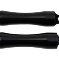 Black Contour End Footpeg Set for Harley-Davidson
